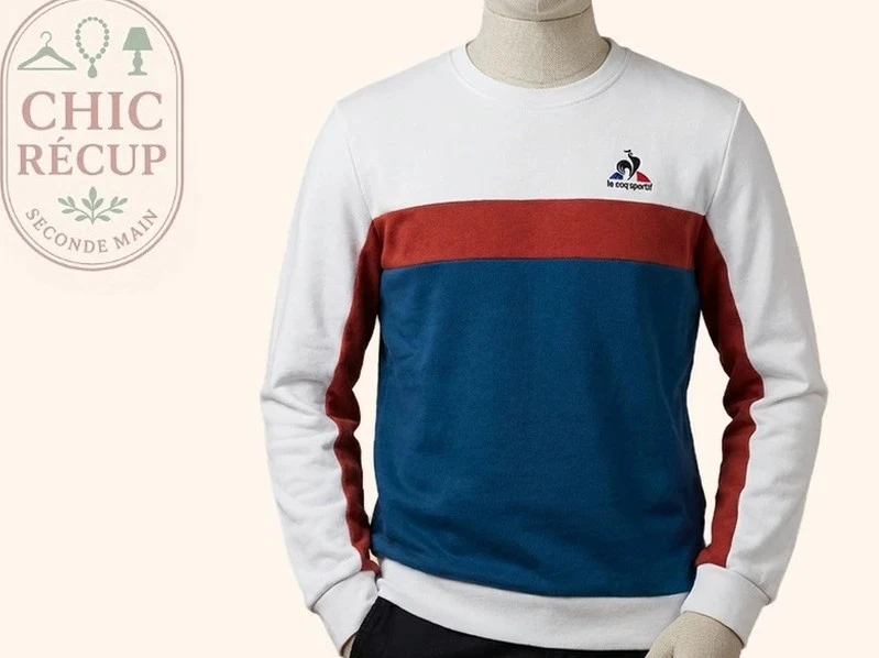 Pull Ras De Cou Le Coq Sportif - S - Blanc - Ayzan-38